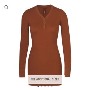 Skims Henley sleep dress size small NWT